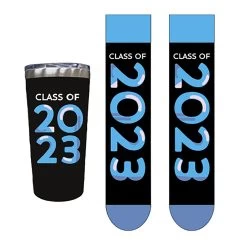 Hallmark Class Of 2023 Insulated Tumbler And Crew Socks Gift Set