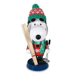 Hallmark Peanuts® Ski Lodge Snoopy Holiday Nutcracker Figurine, 9"