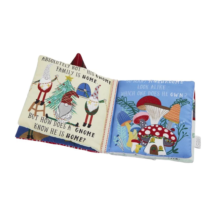 Gnome For The Holidays Soft Fabric Baby Book - Image 2