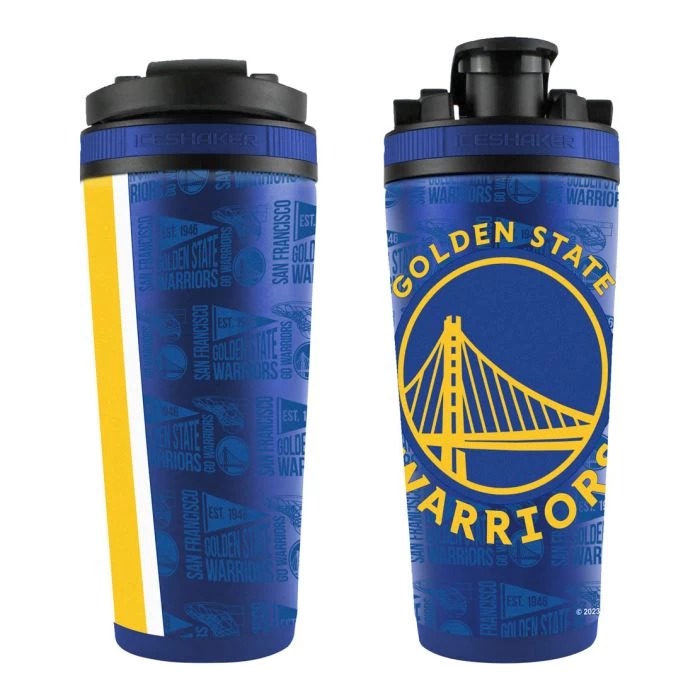 WinCraft GOLDEN STATE WARRIORS 26OZ 4D STAINLESS STEEL ICE SHAKER