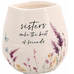 Meadows Of Joy Butterfly Floral 8 Oz. Soy Wax Candle Sisters Make The Best Of Friends With Tranquility Scent