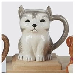Sculpted 3-Dimensional 18 Oz. Dog Mug Husky
