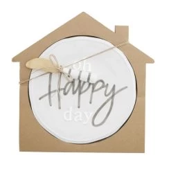 Oh Happy Day Cheese Plate With Spreader Set