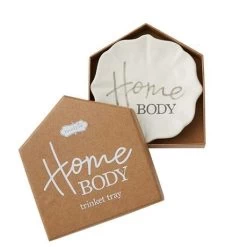 Mud Pie Homebody Trinket Tray In House Shaped Gift Box