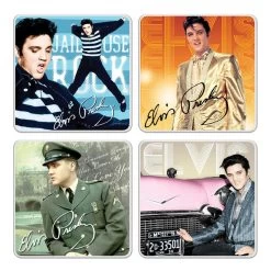 Elvis Presley 4 Pc. Ceramic Coaster Set