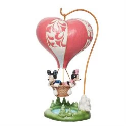 Jim Shore Disney Love Takes Flight Mickey And Minnie In Hot Air Balloon Figurine