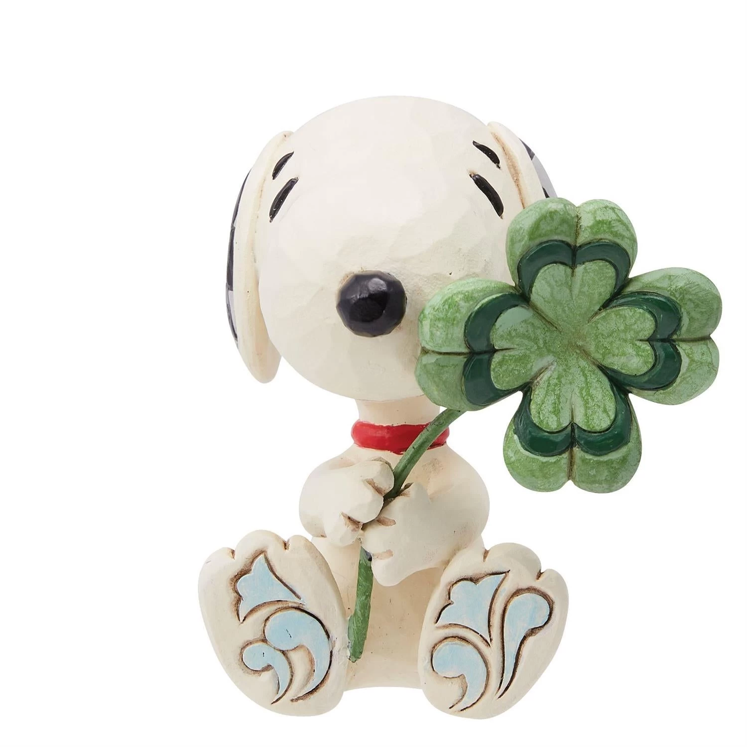 Jim Shore Mini Snoopy With Clover Figurine
