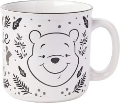 Silver Buffalo Winnie The Pooh Plant Pattern Ceramic Camper Mug, 20 Ounces