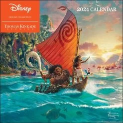 Disney Dreams Collection By Thomas Kinkade Studios: 2024 Wall Calendar