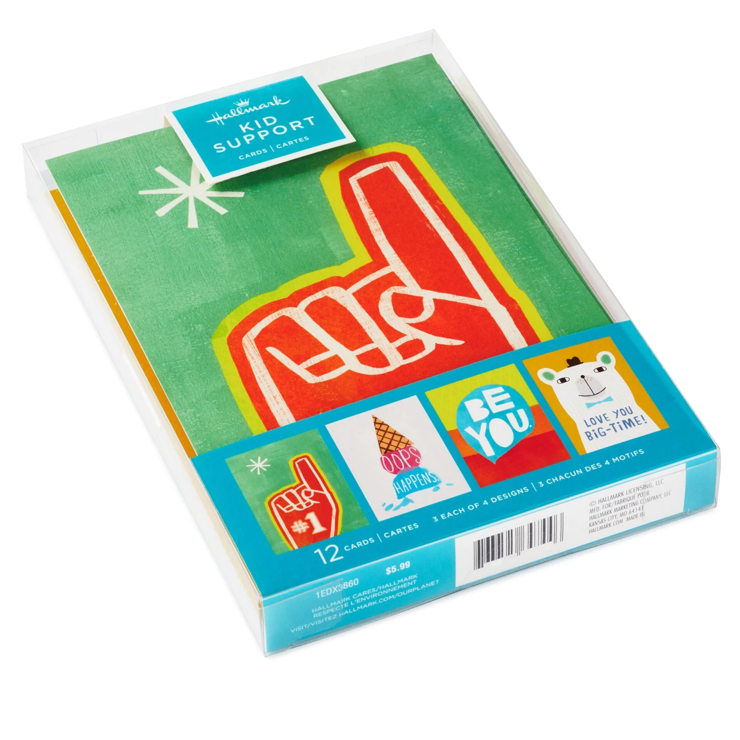 Hallmark Colorful Icons Assorted Kids Encouragement Cards, Pack Of 12 - Image 2
