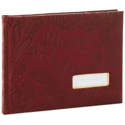 Hallmark Leather Paisley Blessings Guest Book
