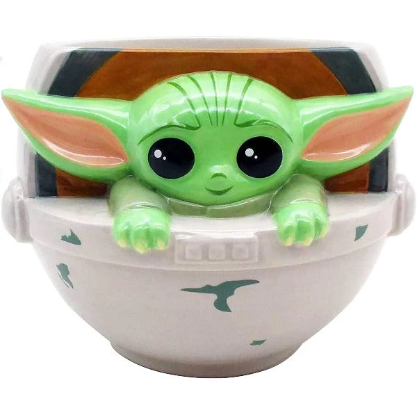 Star Wars Mandalorian The Child Baby Yoda Grogu 20 Oz Sculpted Mug