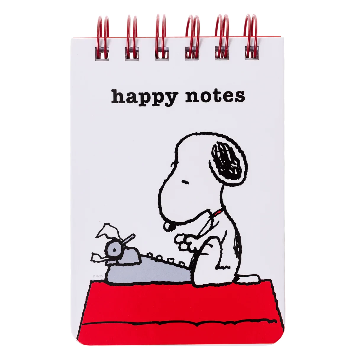 Peanuts Snoopy On Typewriter Happy Notes Petite Wiro Notepad 200 Pages
