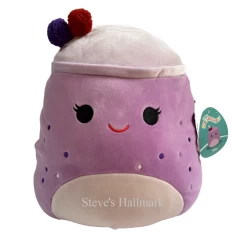 Squishmallow Vie The Berry Smoothie Breakfast 5" Stuffed Plush By Kelly Toy