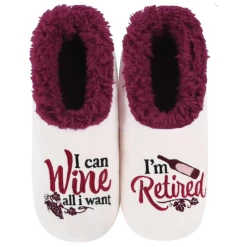 Women's Simply Pairables Cozy Snoozies® I Am Retired I Can Wine All I Want